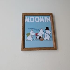 Moomin Framed Wall Art Moomin Character Art Print In Wooden Frame 9x11 Inches